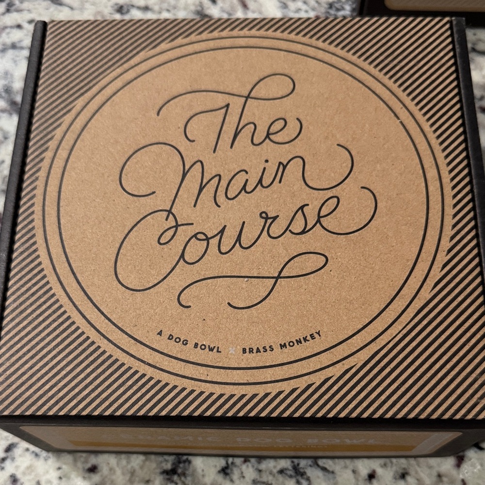 'The Main Course' Dog Bowl